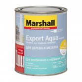 Эмаль водорастворимая Marshall Export Аква белая полуматовая 0,8л (42464)