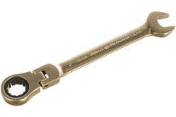 Комбинированный трещоточный ключ с шарниром 15 мм ДТ 100/5 Дело Техники (515415) 