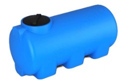 Емкость для воды цилиндрическая  500л H горизонтальная синяя ЭкоПром (101.0500.601.0)