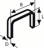 Скобы для степлеров (11,4х0,74х18 мм; тип 53) Bosch (1 609 200 369)