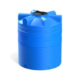 Емкость для воды цилиндрическая 1000л вертикальная синяя Полимер-Групп V1000