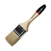 Кисть плоская, светлая натуральная щетина деревянная ручка, STAYER 75 мм (0102-075)