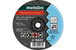 Круг шлифовальный по металлу Ø230х6,0х22.2 Metabo Flexiamant Super (616622000)