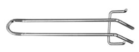 Крючок для перфорации хромированный двойной 150мм Энкор (22439)