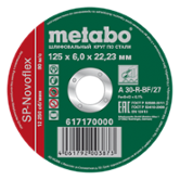 Круг шлифовальный по металлу Metabo SP-NOVOFLEX Ø 125х6.0х22,2 мм (617170000)