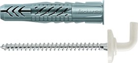 Дюбель универсальный Fischer UX WH N 8X50мм с кромкой и загнутым крюком (94413)