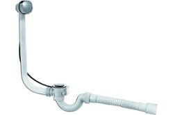 Слив-перелив для ванны VIRPLAST Мини Элит полуавтомат вентиль и клапан латунь (30980657)
