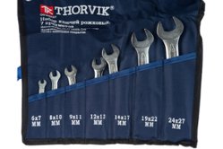 Набор рожковых ключей THORVIK OEWS007 6-27 мм, 7 предметов (052009)