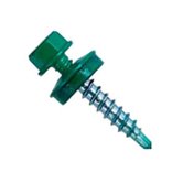 Саморез для крепления кровельных материалов 5,5х 25 RAL 6005 цвет зелёный СтройКреп