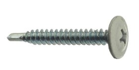 Саморез с прессшайбой 4,2х41 сверло RAL7024 серый СтройКреп 