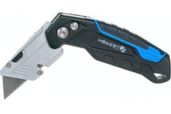 Складной нож HOEGERT TECHNIK с трапециевидным лезвием, в комплекте 3 запасных лезвия HT4C639