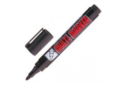 Перманентный маркер Munhwa Crown Multi Marker черный, пулевидный, 3мм (CPM-800)