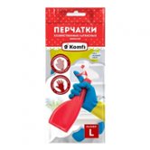 Перчатки хозяйственные латексные БИКОЛОР XL (BICOLO4)
