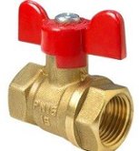 Кран шаровой VALFEX  3/4" FF бабочка OPTIMA (VF.217.L0B1.034)