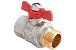 Кран шаровой MVI 3/4" FM бабочка (BV.514.05)