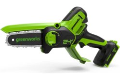 Цепная аккумуляторная мини пила GreenWorks 24V, 15 см, бесщеточная, без АКБ и ЗУ (2008707)