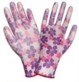 Перчатки садовые розовые цветы нейлон/нитрил 2Hands (7107PN)