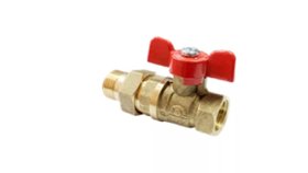 Кран шаровой  VALFEX 1/2" FM с накидной гайкой бабочка OPTIMA (VF.227.L0B1.012)