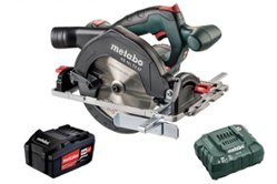 Аккумуляторная дисковая пила Metabo KS 18 LTX 57 + 1 Li-Powerх 4 Ач + ЗУ ASC30-36 (T03480)