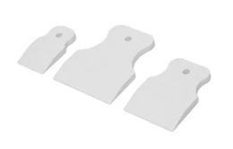 Набор шпателей резиновых цвет белый 3 шт 40,60,80 мм Намерение (308-0009)