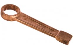 Ключ гаечный кольцевой ударный 38 мм омедненный