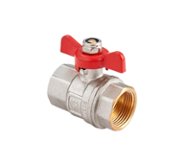 Кран шаровой MVI 1/2" FF, бабочка (BV.513.04)