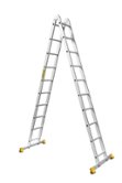 Алюминиевая двухсекционная шарнирная лестница 2x8 ступеней Алюмет (Т208)