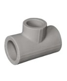 Тройник полипропиленовый PP-R 40 мм VALFEX серый (00010111040Г)