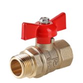 Кран шаровой 1/2" FM бабочка СТАНДАРТ PN40 Valtec (VT.123.GN.04)