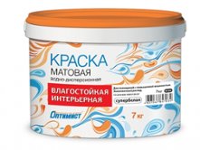 Латексная краска водно-дисперсионная Оптимист W204, белая, 7 кг 