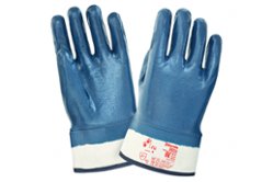 Перчатки 2Hands джерси/полное покрытие нитрилом, манжет крага (0533-10)