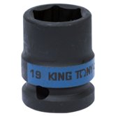 Торцевая ударная шестигранная головка 1/2", 19мм KING TONY (453519M)