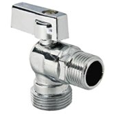 Миникран шаровой угловой Valtec 1/2"х3/4" MM, бабочка (VT.392.N.05)