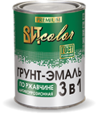 Грунт-эмаль по ржавчине ВИТ color, цвет чёрный, 1,8 кг (С835)