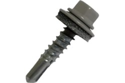 Саморез для крепления кровельных материалов 5,5х 25 RAL7004 цвет светло-серый СтройКреп