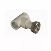 Тройник полипропиленовый с накидной гайкой PPRC 20 мм х 3/4" ВР FD-plast серый (1121)