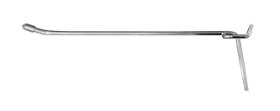 Крючок для перфорации хромированный одинарный 200мм d-4 мм Энкор (22433)