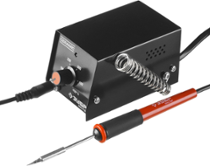 Мини-паяльная станция 100-450C, подставка под паяльник, 2-х компонентная рукоятка, 8Вт Зубр МАСТЕР (55331)