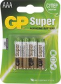 Батарейка GP Super Alkaline ААА 24A LR03, 4 шт. 