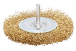 Щетка плоская (38 мм; латунированная витая проволока 0.3 мм) для дрели CUTOP (82-536)