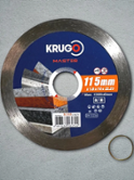 Круг алмазный KRUGO ø115x1,8x10х22,2 твёрдый бетон сплошная кромка