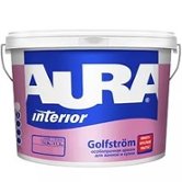 Шёлково-матовая интерьерная водоэмульсионная краска Eskaro Aura Golfstrom, белая, 0.9 л	