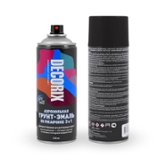 Краска аэрозольная грунт-эмаль по ржавчине Черная глянцевая 520 мл. Decorix (0106-02 DX)