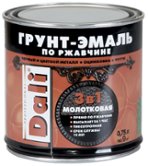 Грунт- эмаль ПО ржавчине "DALI" 3 В 1 молотковая коричневая 0,75 л  рогнеда