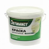 Латексная краска для потолков Оптимист W203, белая, 14 кг