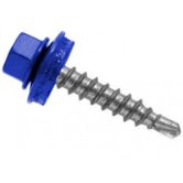 Саморез для крепления кровельных материалов 5,5х 25 RAL 5005 цвет синий СтройКреп