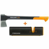 Промонабор Fiskars: топор Х17 + точилка (1020182) 