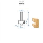 Фреза кромочная фальцевая (Ø 25,4х13 мм; хвостовик 8 мм) по дереву Энкор (46325)