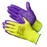 Перчатки для механических работ GWARD Hi-Vis с нитриловым покрытием (N1001-Hi-Vis)