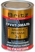 Грунт-эмаль по ржавчине Желтая 3в1 Люкс БРИЦ 0.9кг 